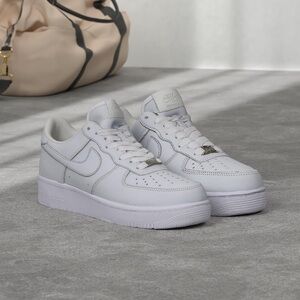 Nike White Low-Top Leather Sneakers